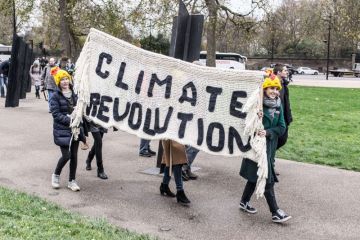 Climate change protest in London Climate change protest in London