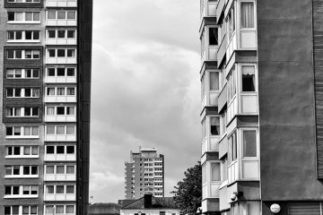 Towers on a council estate, representing class barriers