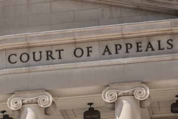 A court of appeal nameplate A court of appeal nameplate