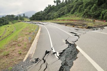 Cracked road