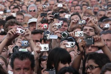 Crowd film on cameras