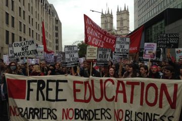 Student protesters at BIS, 2015 Student protesters at BIS, 2015