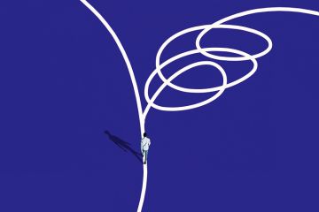 Divergent paths - one direct, the other convoluted, symbolising two approaches to the REF