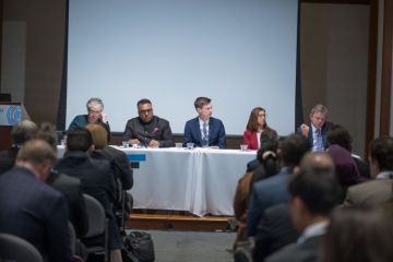 Anton Muscatelli speaks at the World Academic Summit