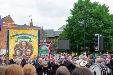 Durham, UK - 13th July 2019 135th Durham Miner's Gala aka Big Meeting.