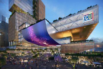 Artist's impression of the proposed ECU city campus 