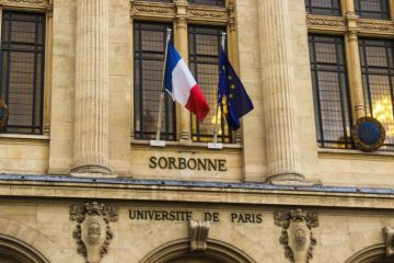Facade of Sorbonne in Paris Facade of Sorbonne in Paris