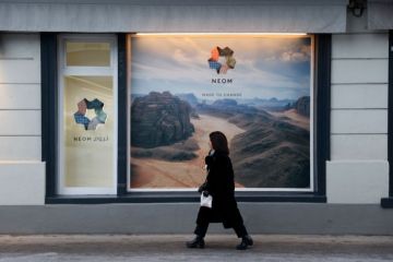 The NEOM pop-up store on the closing day of the World Economic Forum (WEF) in Davos, Switzerland, on Friday, Jan. 20, 2023 The NEOM pop-up store on the closing day of the World Economic Forum (WEF) in Davos, Switzerland, on Friday, Jan. 20, 2023