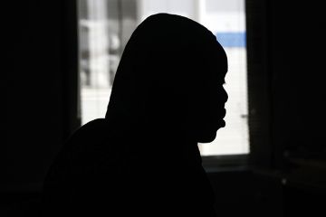 silhouette of girl