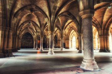 Glasgow University Cloister columns