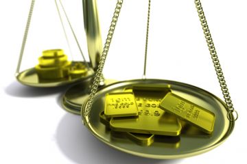 gold on scales