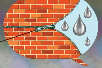 Illustration of speech bubble with tears