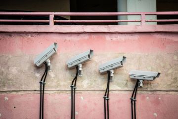 Group of surveillance cameras