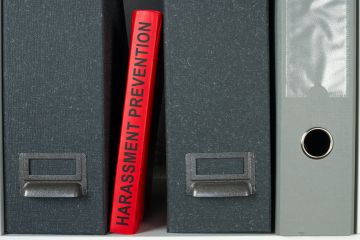 Harassment Prevention guide book on the shelf Harassment Prevention guide book on the shelf