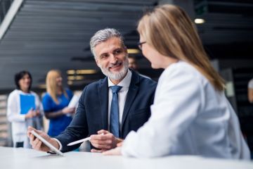 A medic talking to an MP A medic talking to an MP