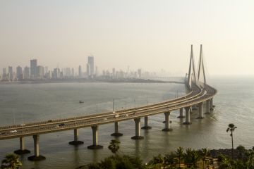 Bandra Worli Sea Link in Mumbai, symbolising bridging Indian divides Bandra Worli Sea Link in Mumbai, symbolising bridging Indian divides