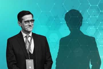 Indro Mukerjee, Innovate UK’s executive chair with a silhouette next to him, illustrating the delay in finding his successor. Indro Mukerjee, Innovate UK’s executive chair with a silhouette next to him, illustrating the delay in finding his successor.