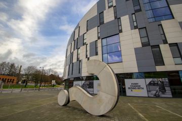 Ipswich, Suffolk  UK - December 2020 The University of Suffolk in Ipswich, Suffolk, UK