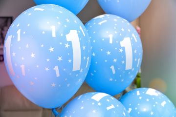 Decorations for one year birthday with balloons Decorations for one year birthday with balloons