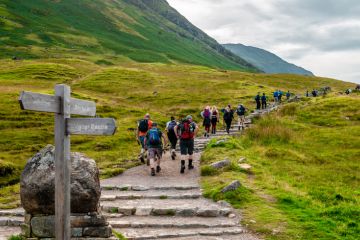 Hiking Ben Nevis in Summer.