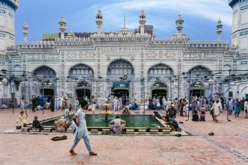 Inside famous Mohabbat Khan Mosque, Peshawar. Inside famous Mohabbat Khan Mosque, Peshawar.