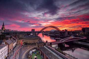 Sunrise over Newcastle Upon Tyne Sunrise over Newcastle Upon Tyne