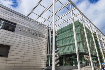 Imperial College London exterior featuring modern glass and steel architecture.