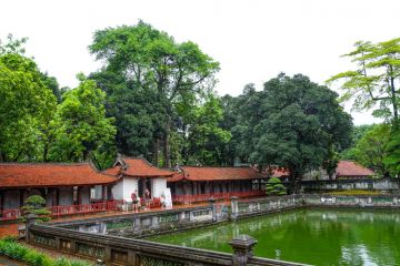 The Temple of Literature in Hanoi during a rainy day, Vietnam, July 2025 The Temple of Literature in Hanoi during a rainy day, Vietnam, July 2025