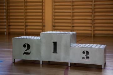 Empty medal podium
