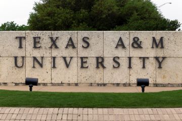 Sign at Texas A&M University