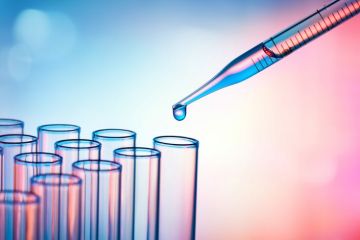 Pipette droplet into many test tubes