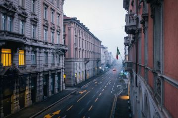 empty European street