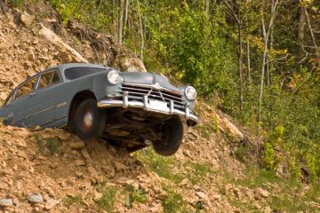 Driving off a cliff