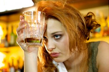 Woman in a bar Woman in a bar