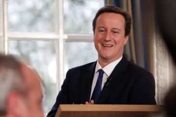 David Cameron smiling