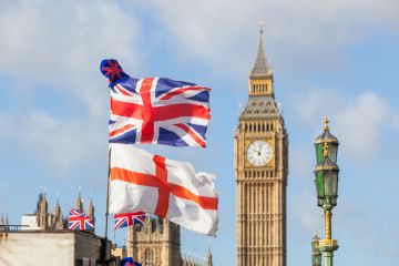 England, union flags at Westminster England, union flags at Westminster