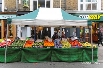 Market stall in Brick Lane, London Market stall in Brick Lane, London