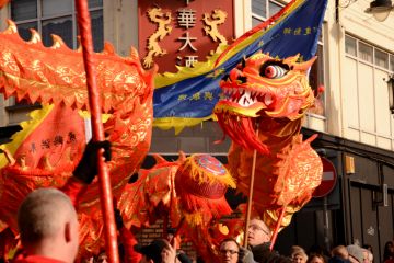 Chinese New Year celebrations in Liverpool, February 2016