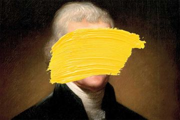 Jefferson with paint over face Jefferson with paint over face