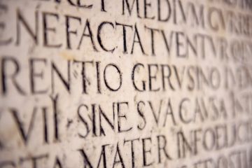 Latin inscription on wall Latin inscription on wall