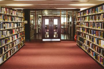 Library door