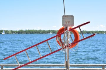 Life saving equipment at the downtown Toronto lakefront