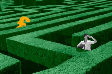 Man searching for money in a maze, as an illustration of the difficulties involved in securing funding through the Research Excellence Framework. Man searching for money in a maze, as an illustration of the difficulties involved in securing funding through the Research Excellence Framework.
