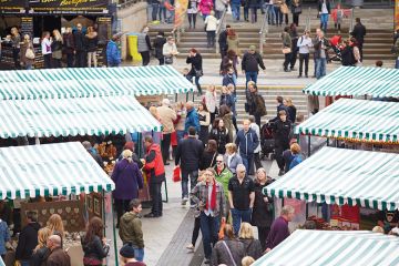 Market stalls