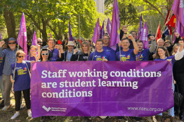 May Day rally NTEU Sydney