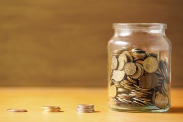 Money in a jar