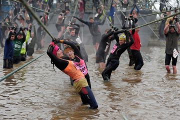 Competitors tackle a rope bridge during the Tough Guy Challenge endurance race. To illustrate that universities are calling “stability” from government policy regarding international students, with the graduate route visa apparently at risk. Competitors tackle a rope bridge during the Tough Guy Challenge endurance race. To illustrate that universities are calling “stability” from government policy regarding international students, with the graduate route visa apparently at risk.