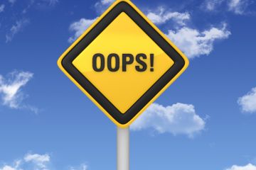 warning sign Oops sign