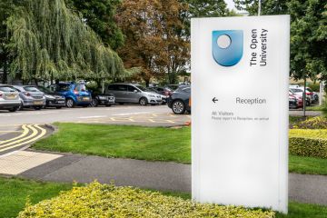 Open University sign Open University sign