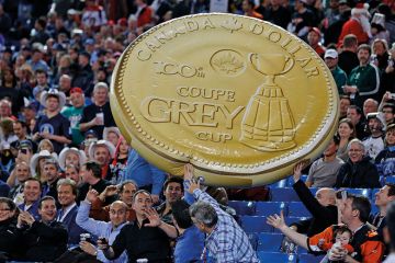 Giant Canadian dollar coin